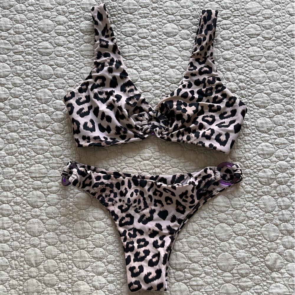 Fp Leopard Print Bikini Set - image 1